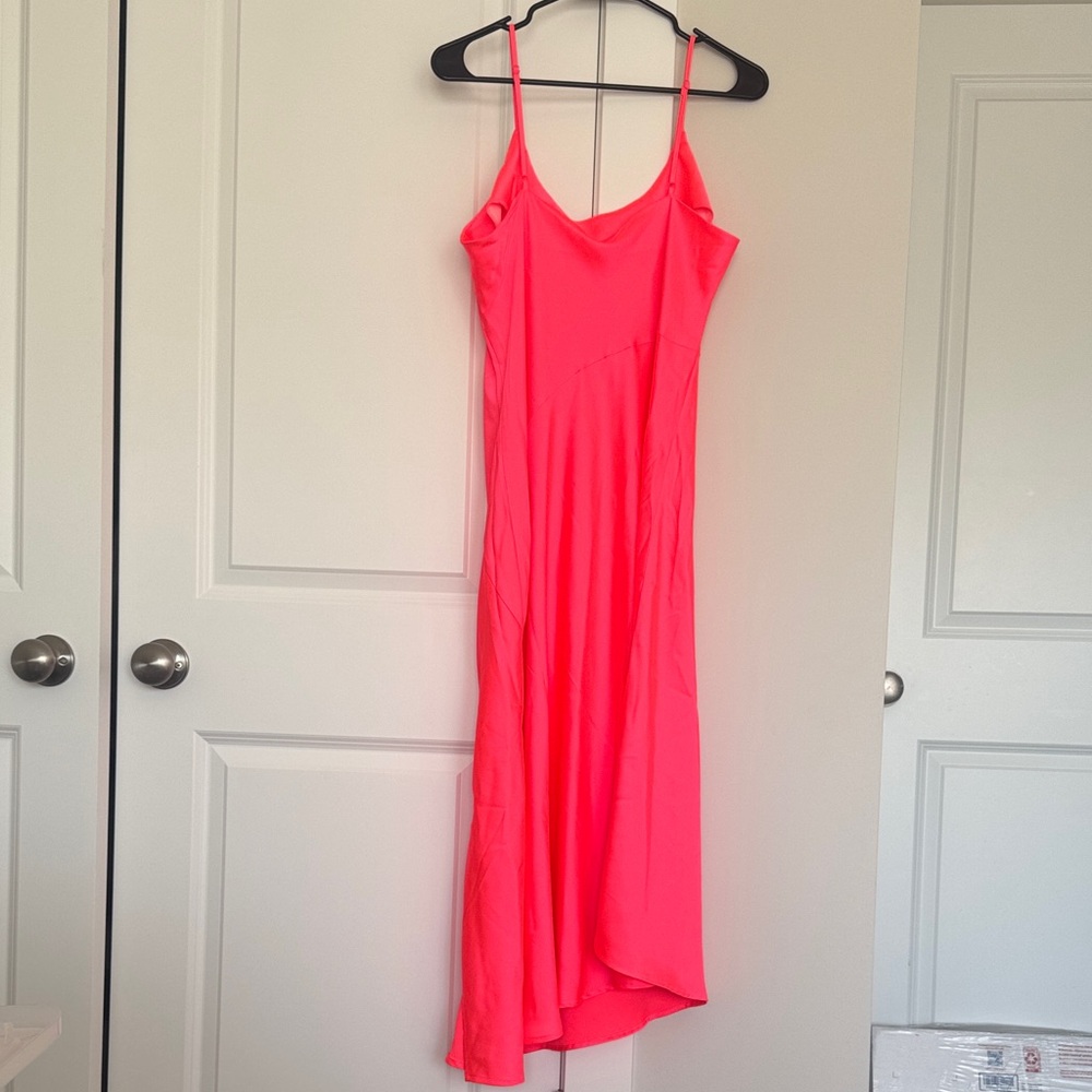 A New Day Vibrant Pink Midi Dress - Picture 4 of 4